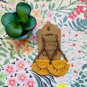 Handmade macrame earrings